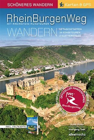 Vorderes Coverbild Rheinburgenweg mit Rheinsteig-Rundtouren Schöneres Wandern Pocket mit herausnehmbarer Übersichtsfaltkarte