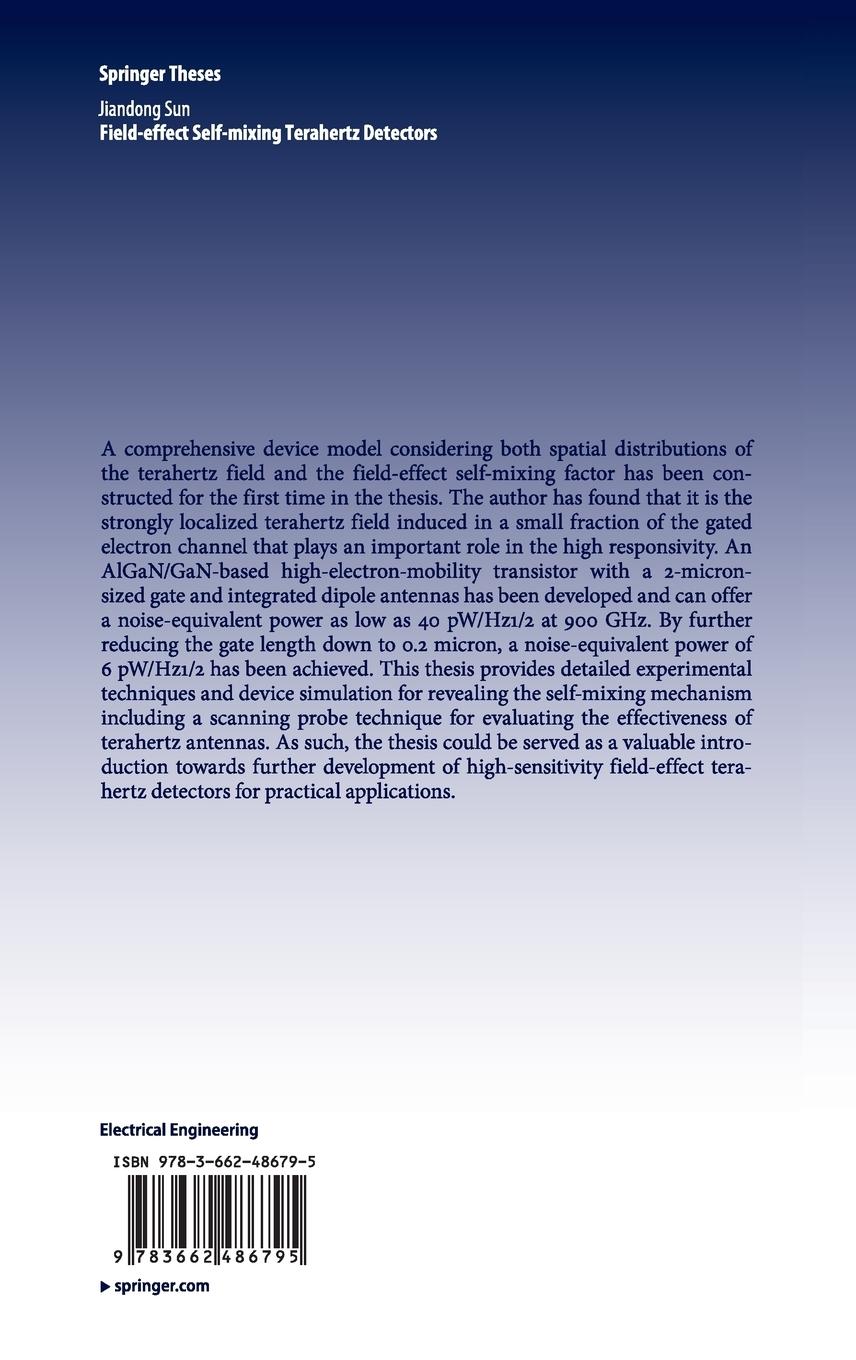 Rückseitencover Field-effect Self-mixing Terahertz Detectors