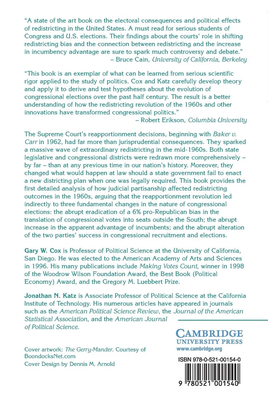 Rückseitencover Elbridge Gerry's Salamander