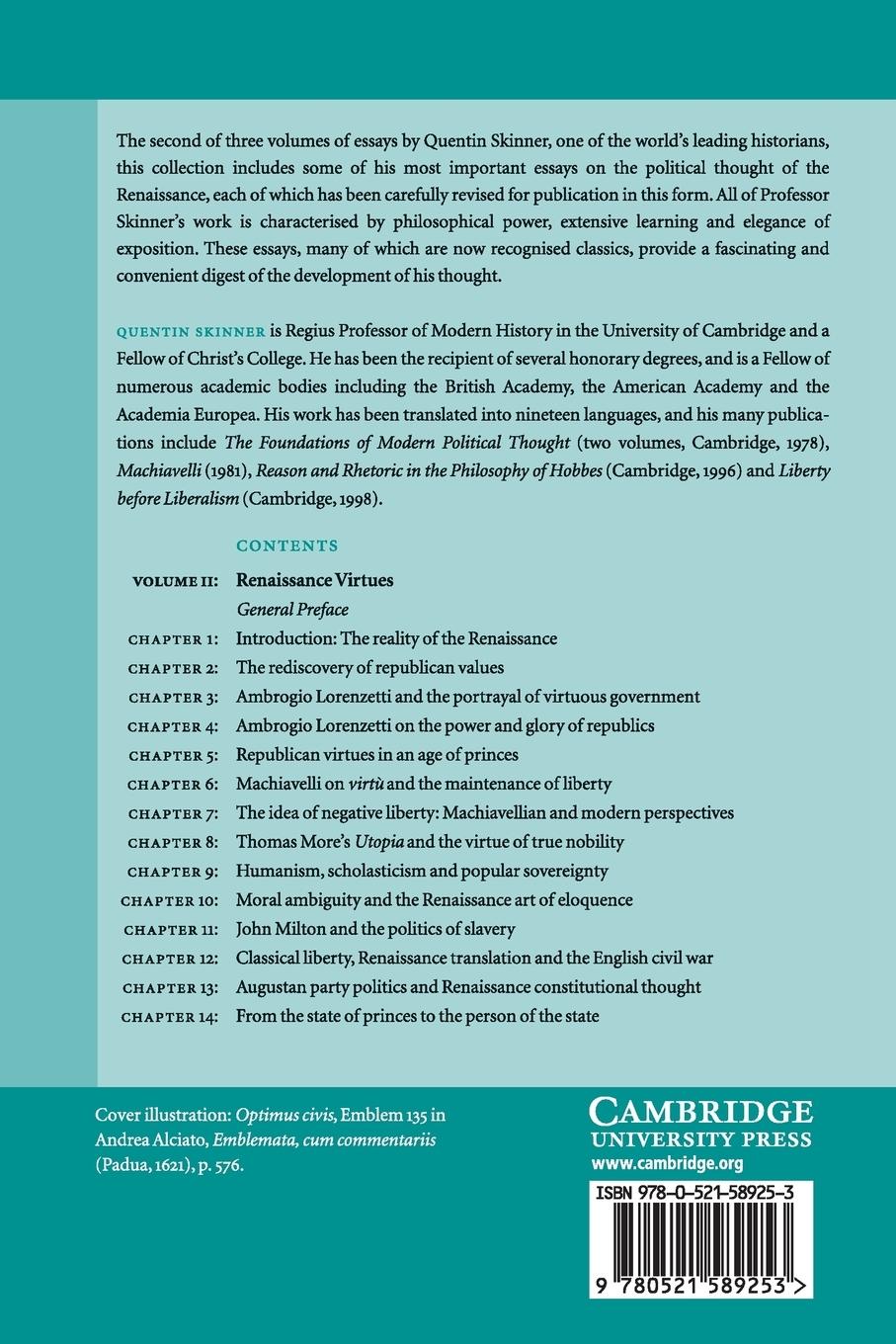 Rückseitencover Visions of Politics v2