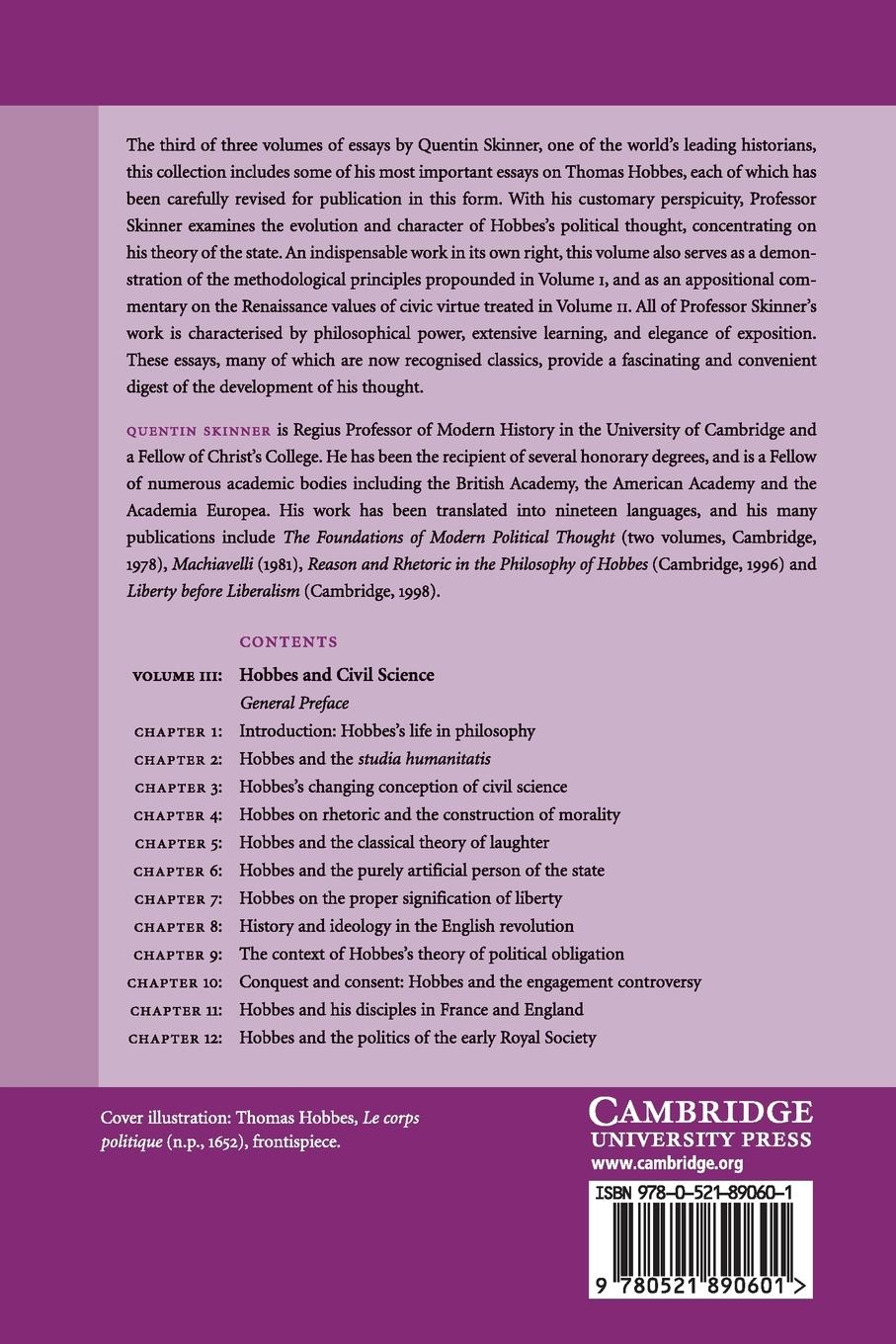 Rückseitencover Visions of Politics