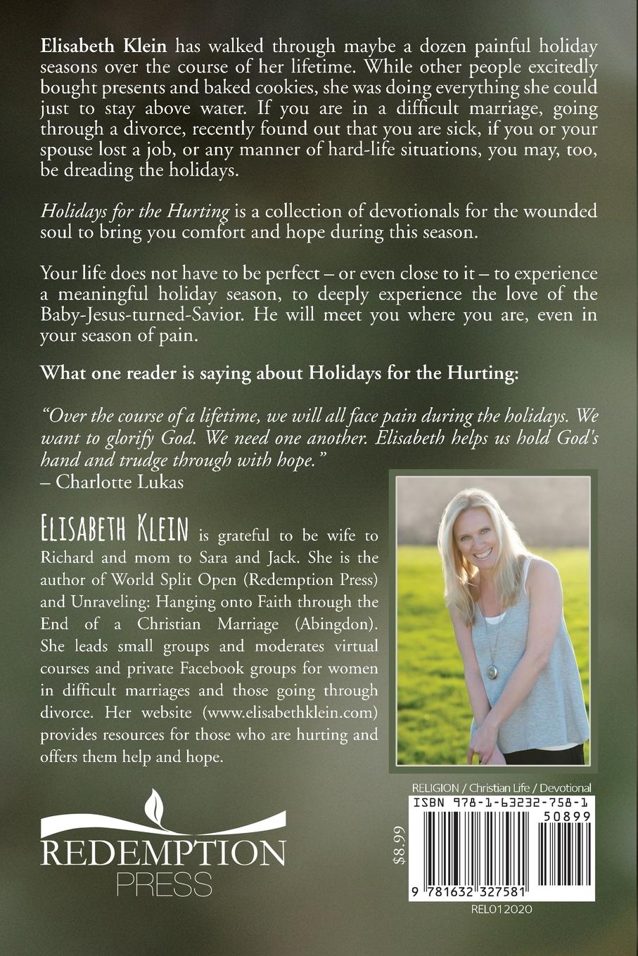 Rückseitencover Holidays for the Hurting