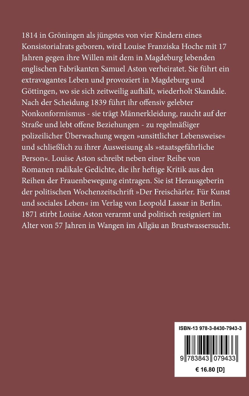 Rückseitencover Aus dem Leben einer Frau