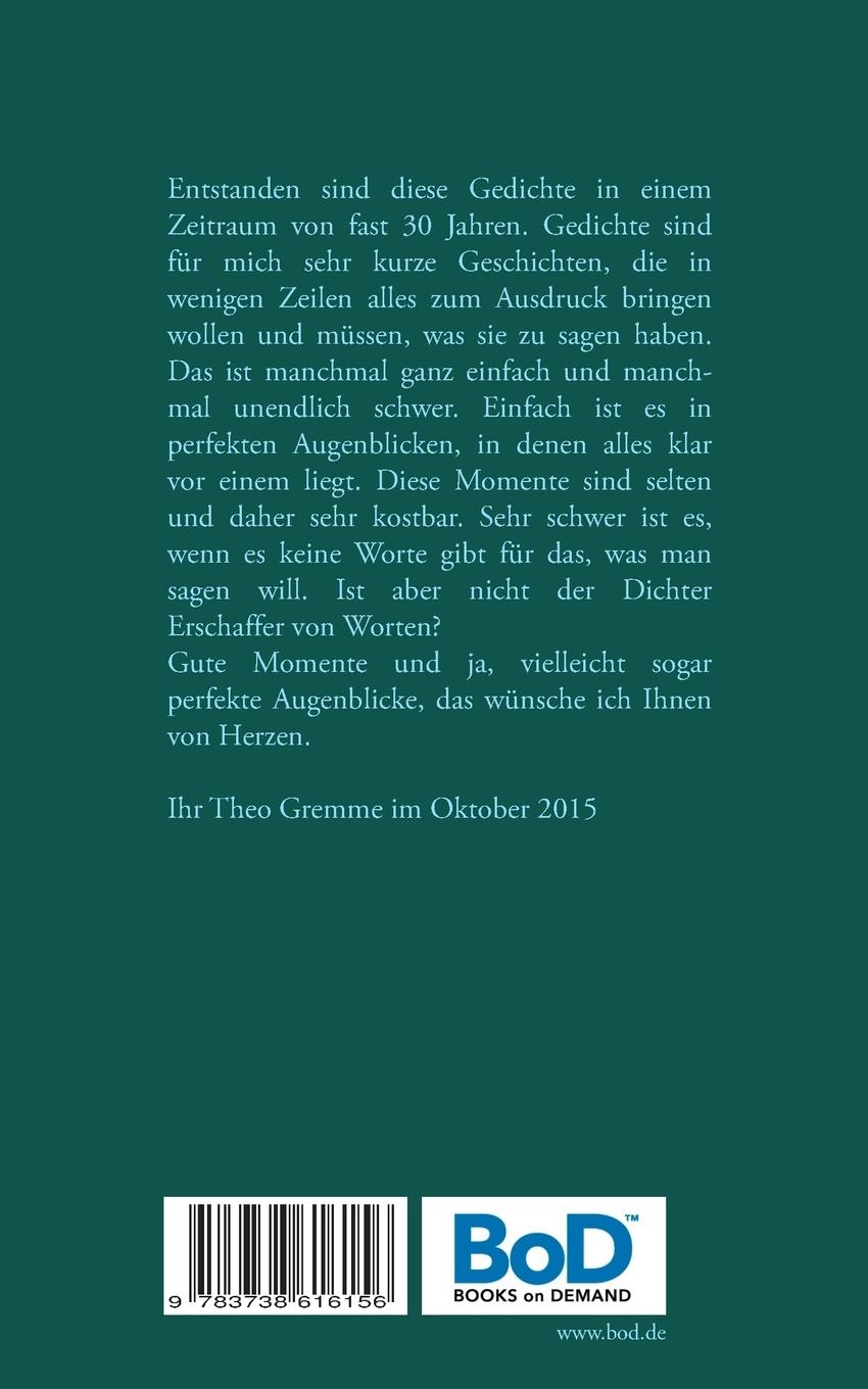 Rückseitencover Zeit wird erst spürbar, wenn sie stillsteht