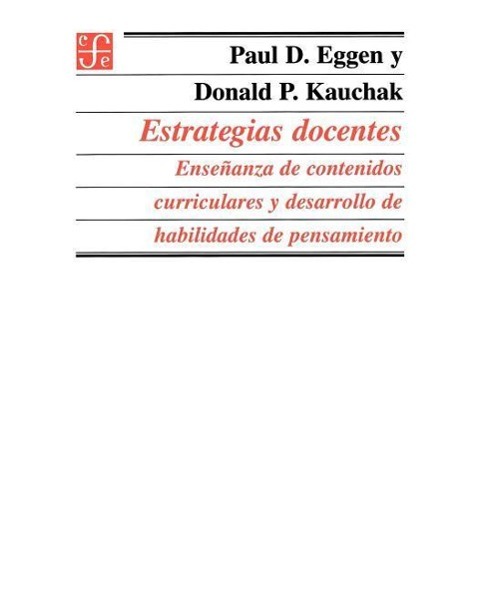 Vorderes Coverbild Estrategias Docentes: Ensenanza de Contenidos Curriculares y Desarrollo de Habilidades de Pensamiento