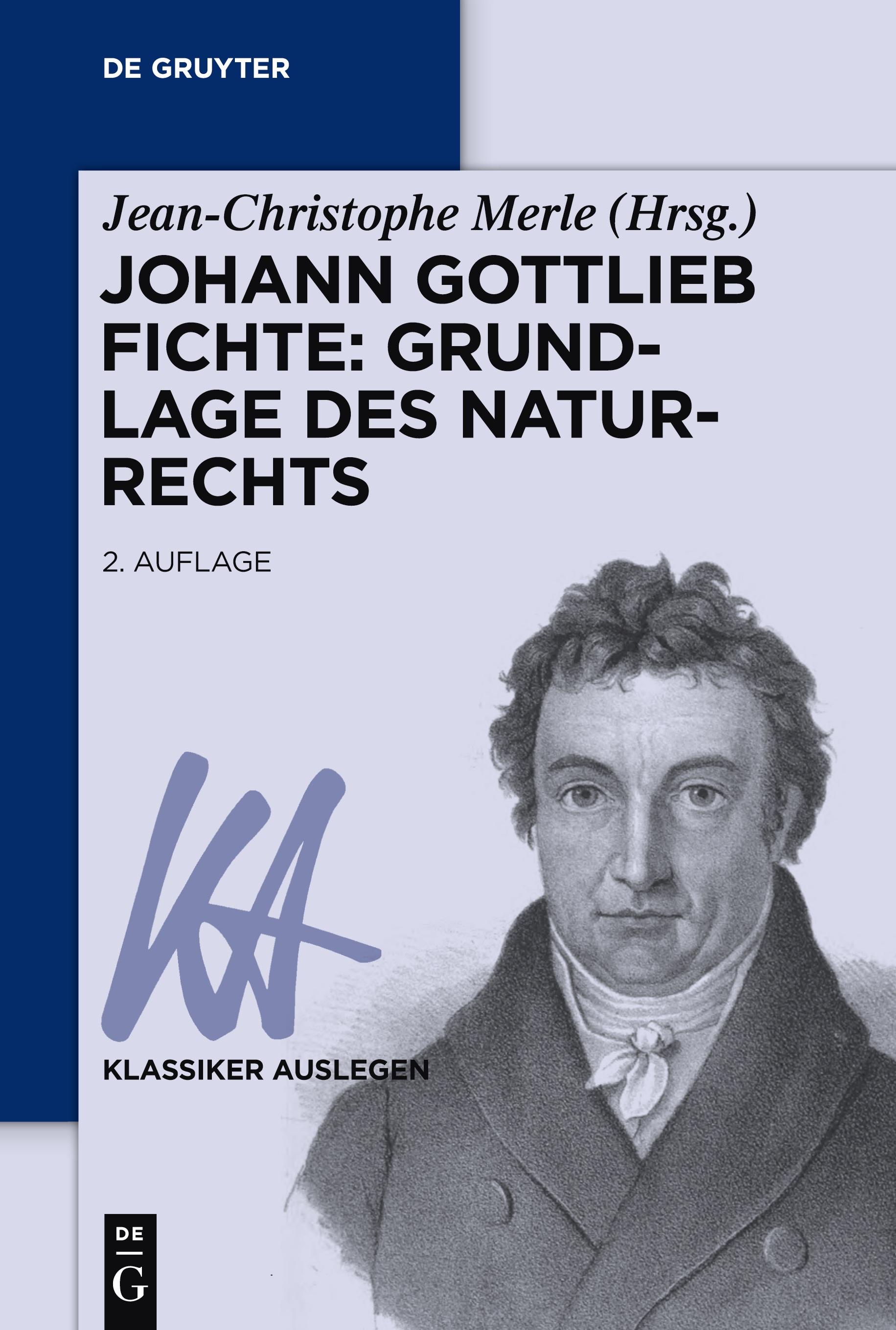 Vorderes Coverbild Johann Gottlieb Fichte: Grundlage des Naturrechts