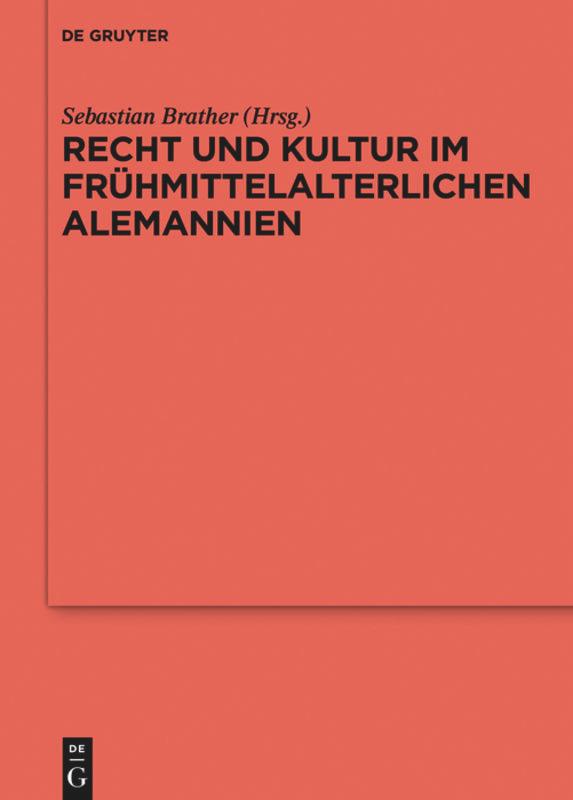 Vorderes Coverbild Recht und Kultur im frühmittelalterlichen Alemannien