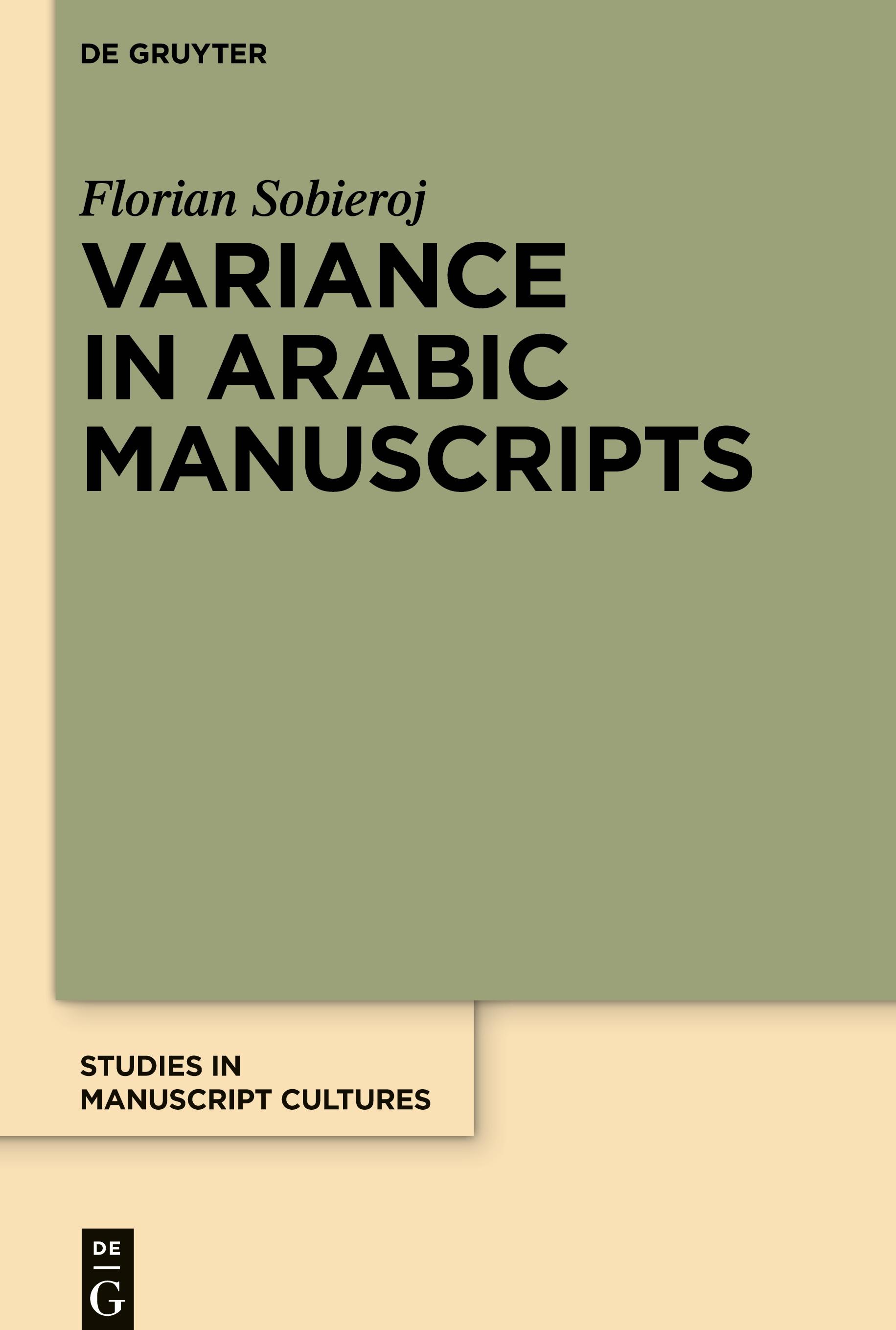 Vorderes Coverbild Variance in Arabic Manuscripts