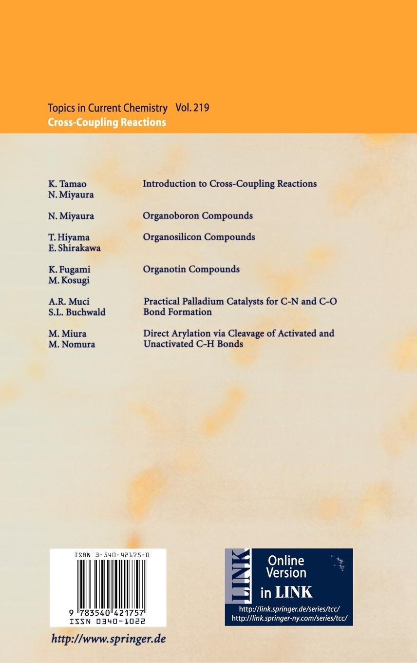 Rückseitencover Cross-Coupling Reactions