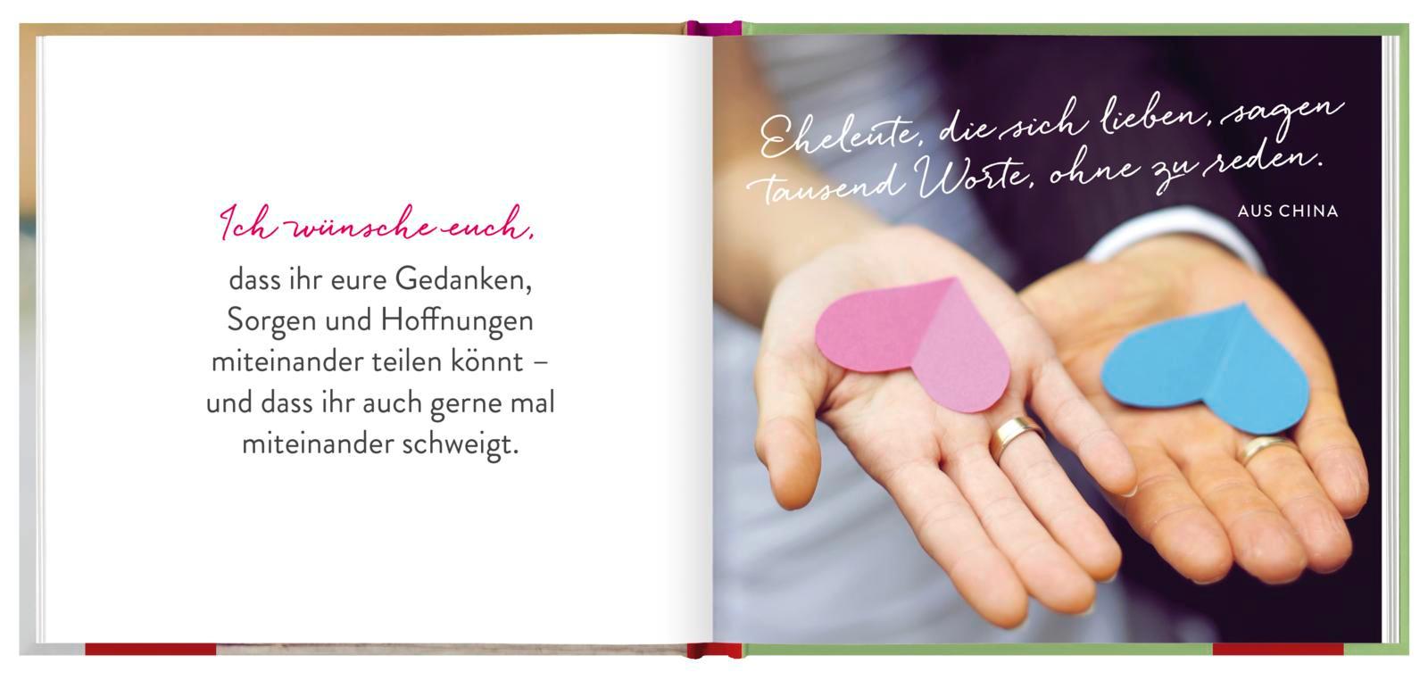 Beispielinhalt (Bild) Was ich euch wünsche zur Hochzeit