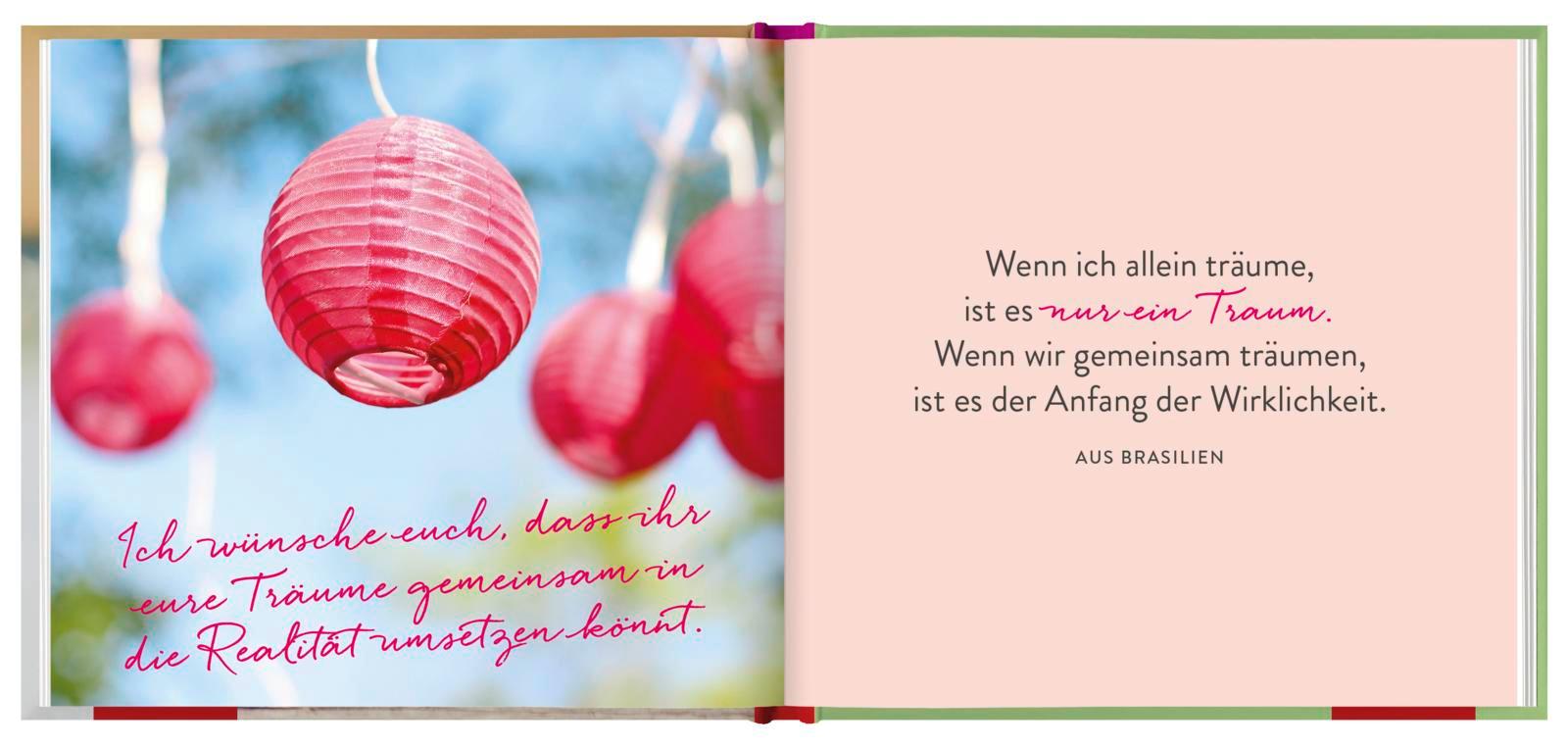 Beispielinhalt (Bild) Was ich euch wünsche zur Hochzeit