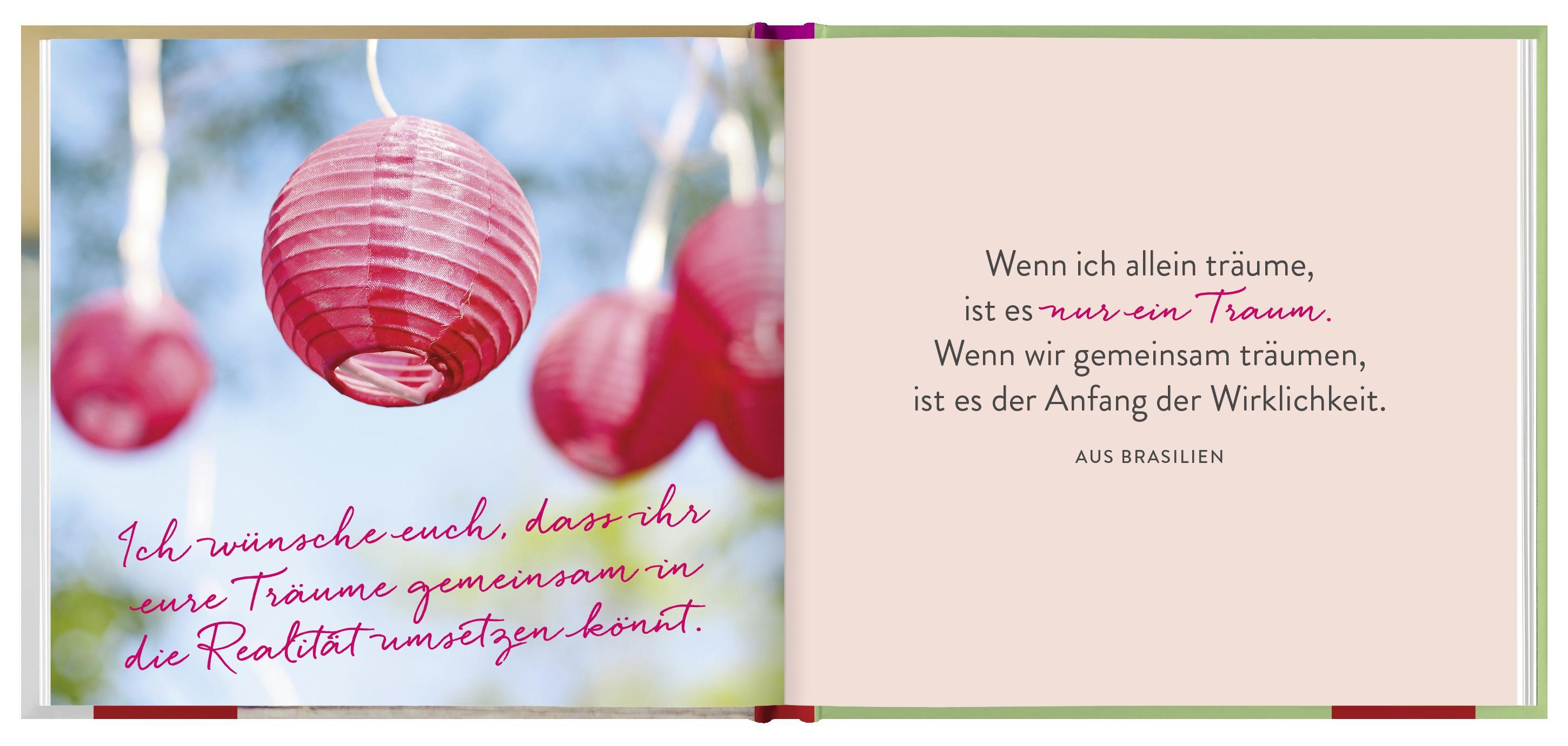 Beispielinhalt (Bild) Was ich euch wünsche zur Hochzeit