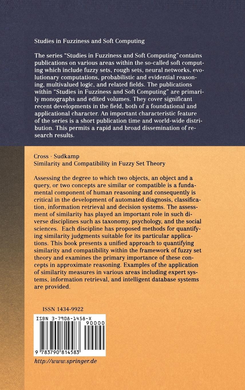 Rückseitencover Similarity and Compatibility in Fuzzy Set Theory