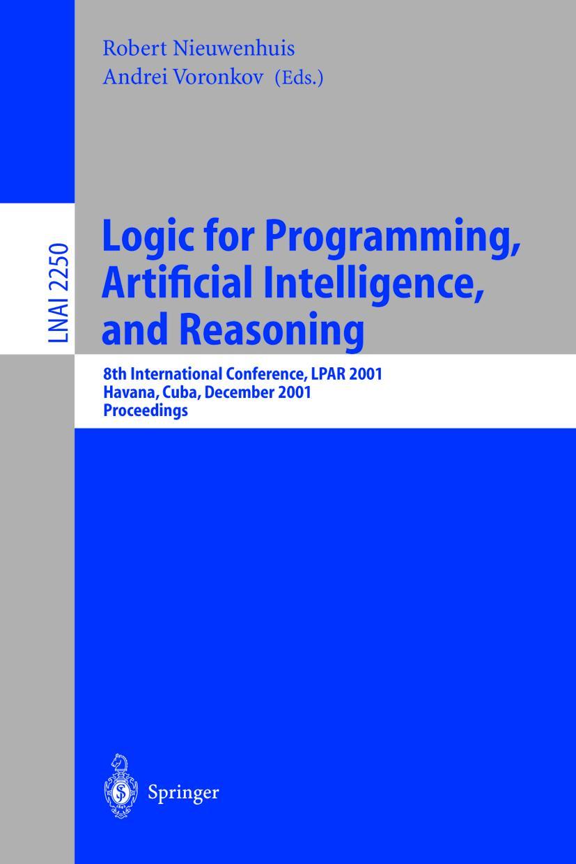 Vorderes Coverbild Logic for Programming, Artificial Intelligence, and Reasoning
