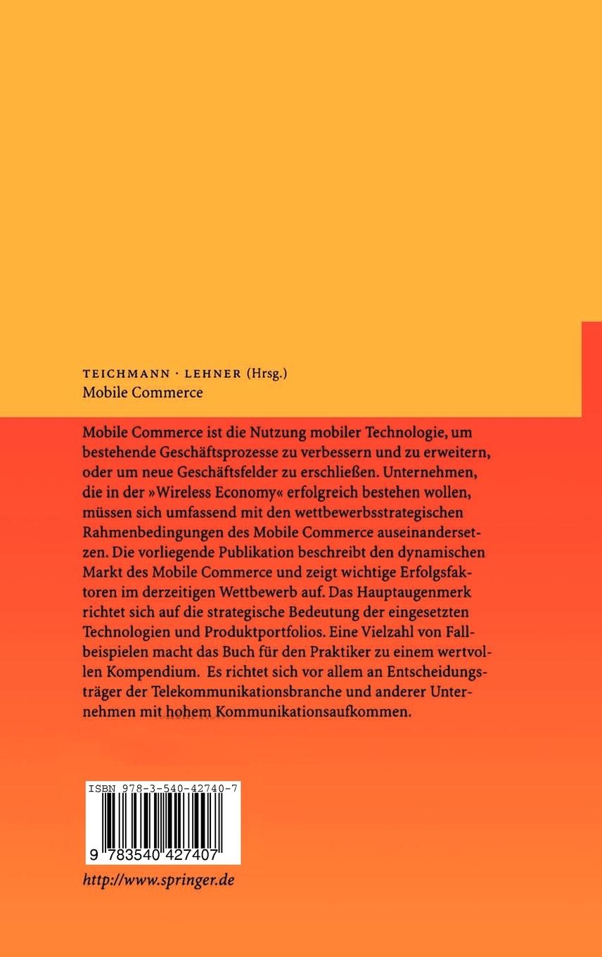 Rückseitencover Mobile Commerce