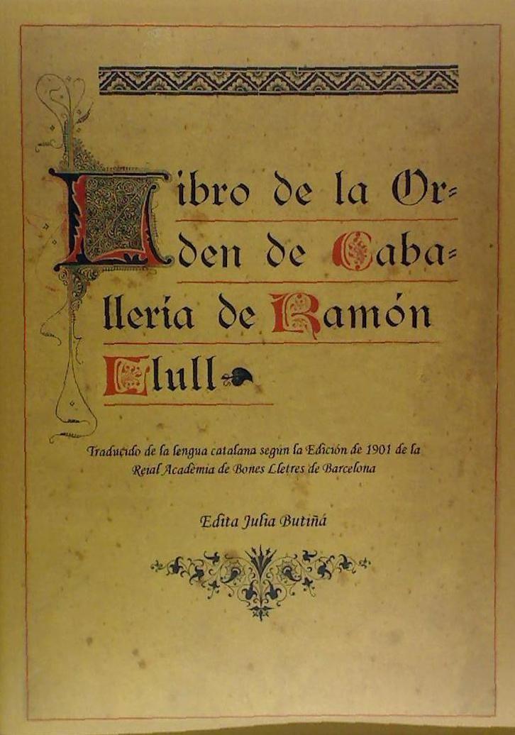 Vorderes Coverbild Llibre de l'ordre de cavalleria