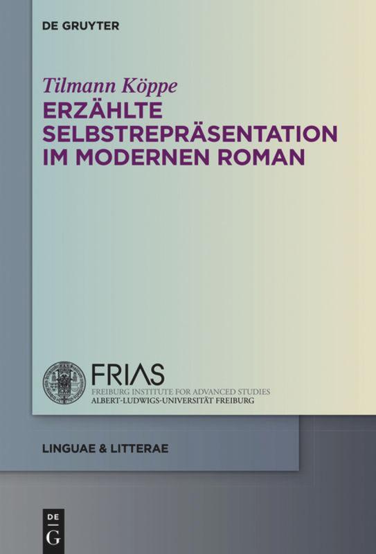 Vorderes Coverbild Erzählte Selbstrepräsentation im modernen Roman