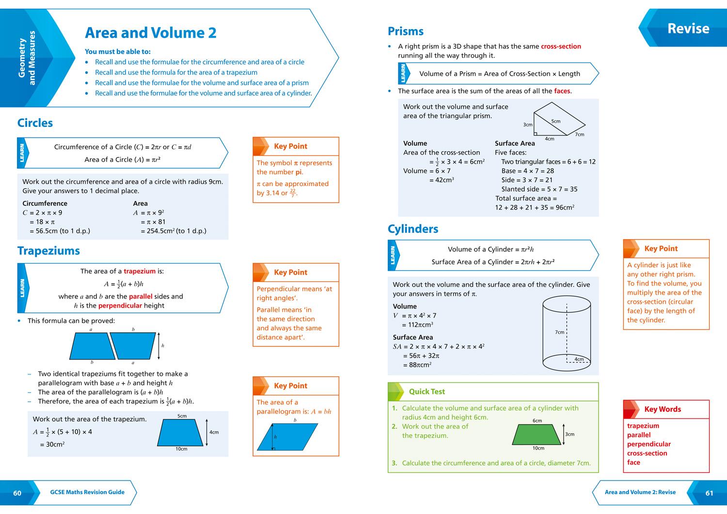 Beispielinhalt (Bild) Collins GCSE Revision and Practice - New 2015 Curriculum - Aqa GCSE Maths Foundation Tier: Revision Guide