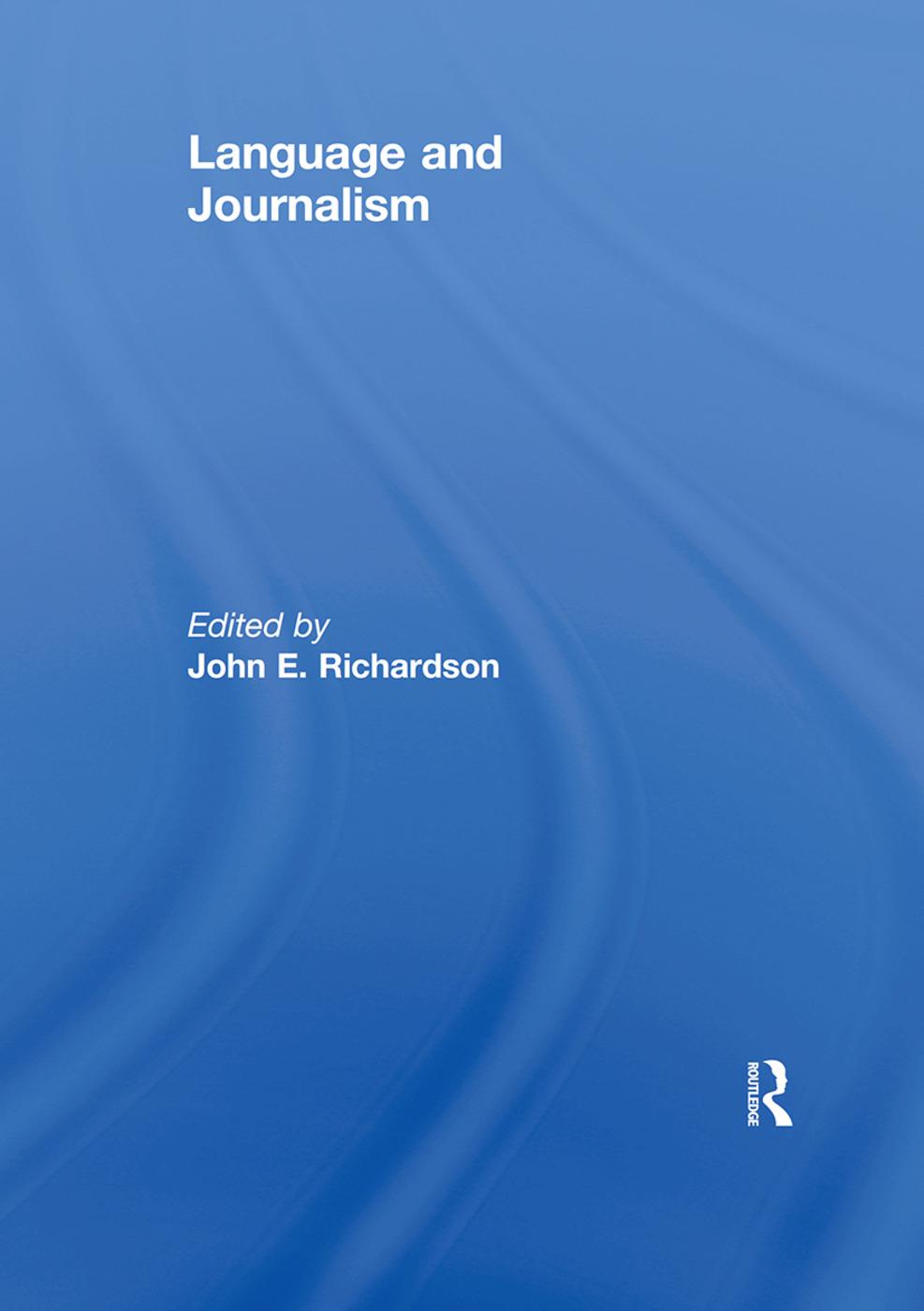 Vorderes Coverbild Language and Journalism