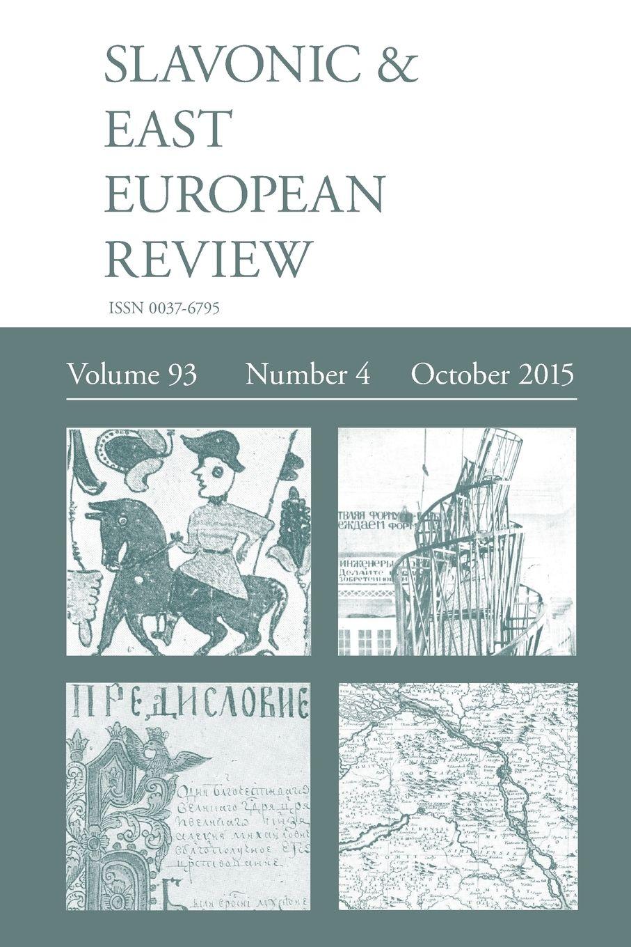 Vorderes Coverbild Slavonic & East European Review (93