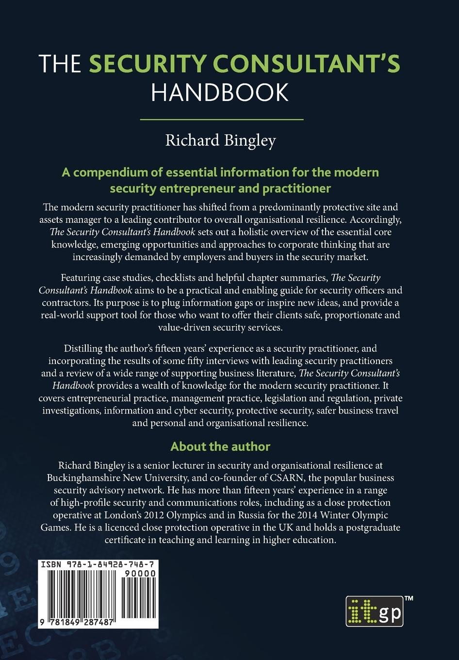 Rückseitencover The Security Consultant's Handbook