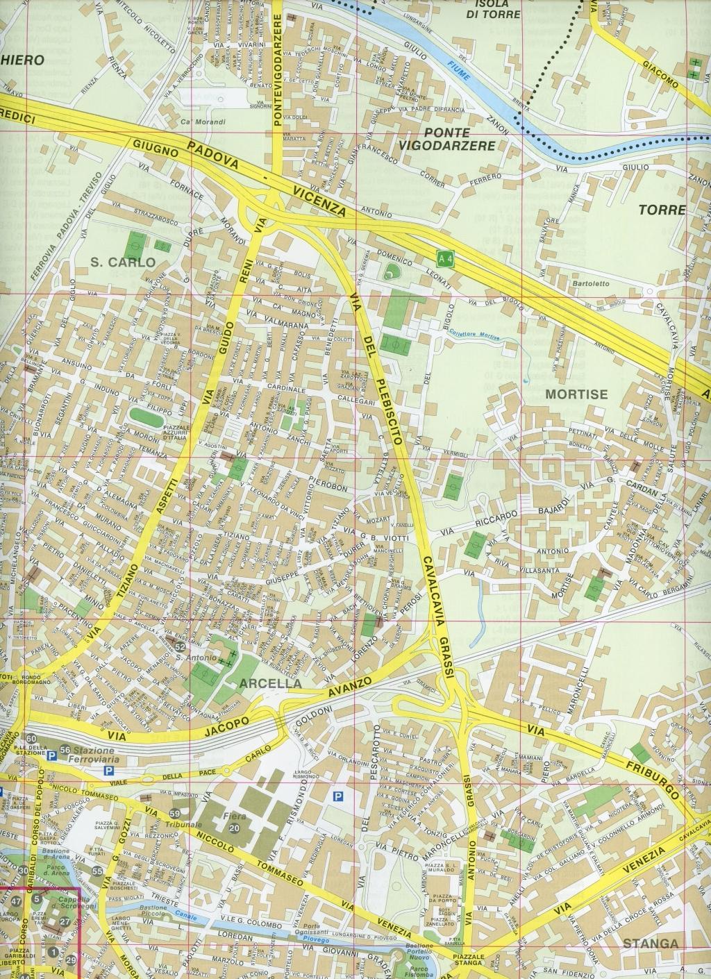 Beispielinhalt (Bild) Padova City Plan 1 : 14 000