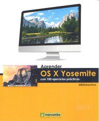 Vorderes Coverbild Aprender OS X Yosemite : con 100 ejercicios prácticos