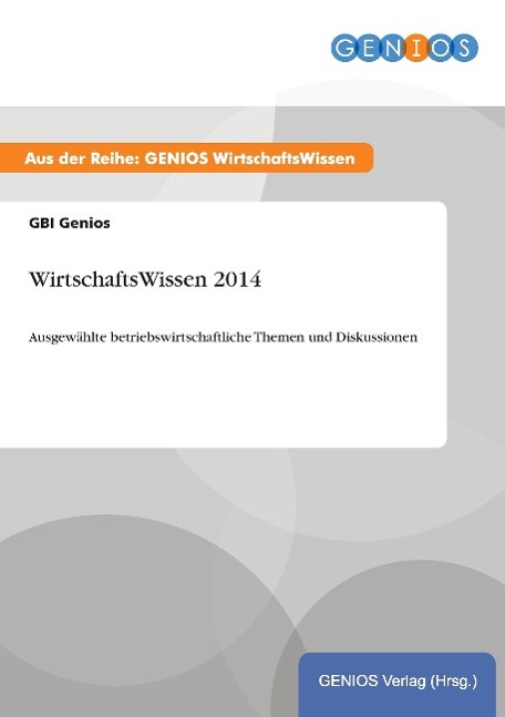 Vorderes Coverbild WirtschaftsWissen 2014