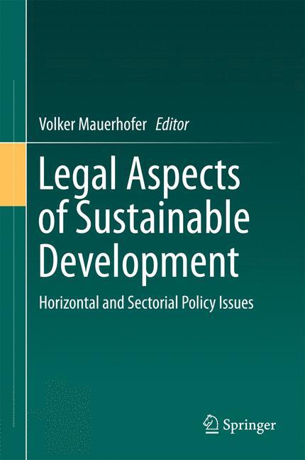 Vorderes Coverbild Legal Aspects of Sustainable Development
