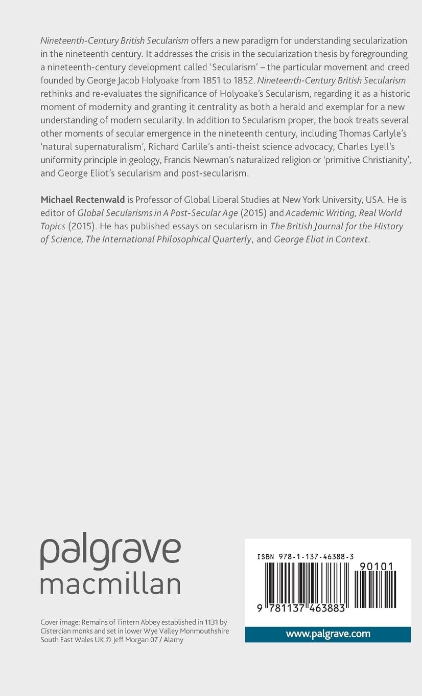 Rückseitencover Nineteenth-Century British Secularism