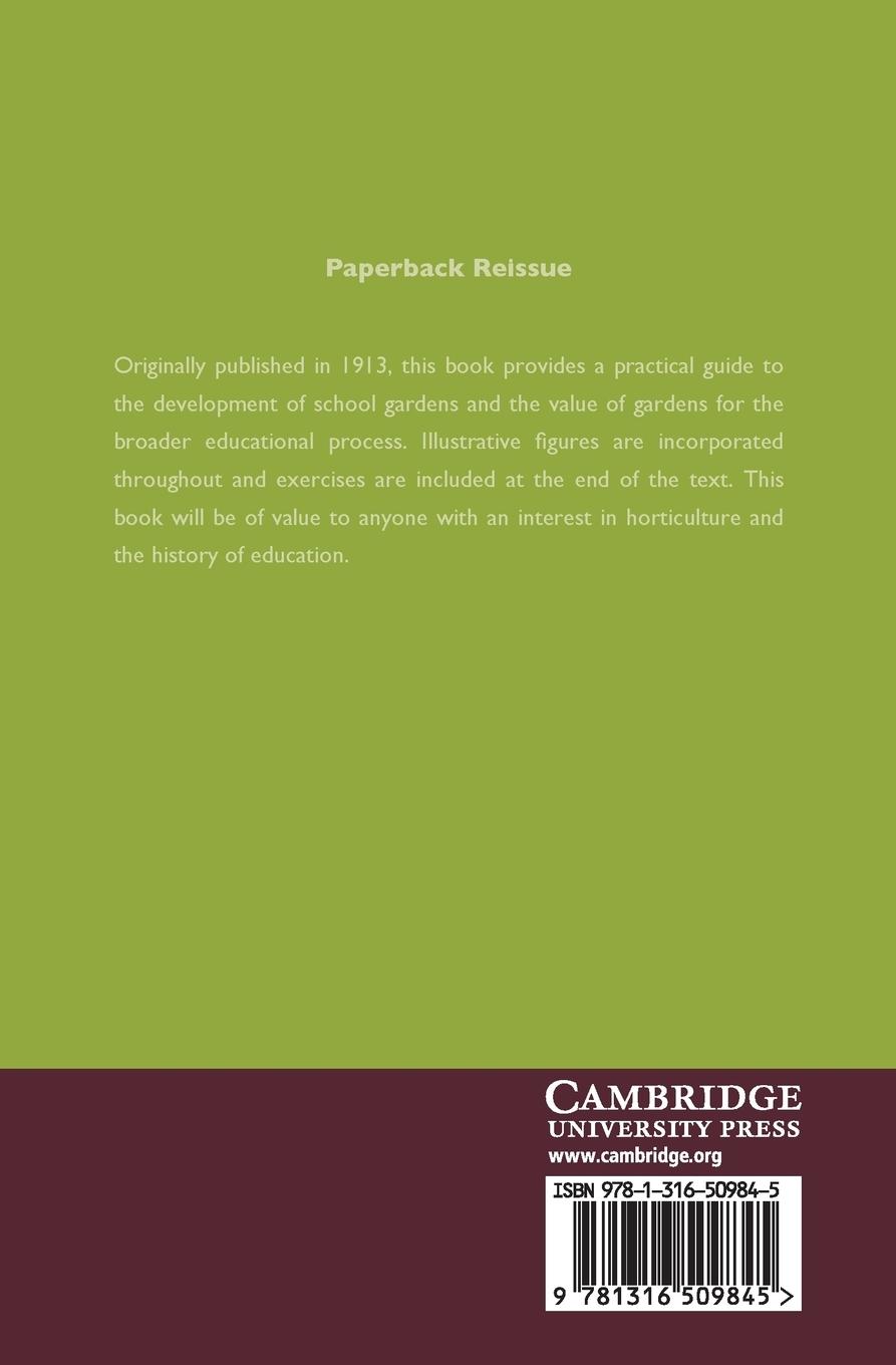 Rückseitencover Educational School Gardening and Handwork