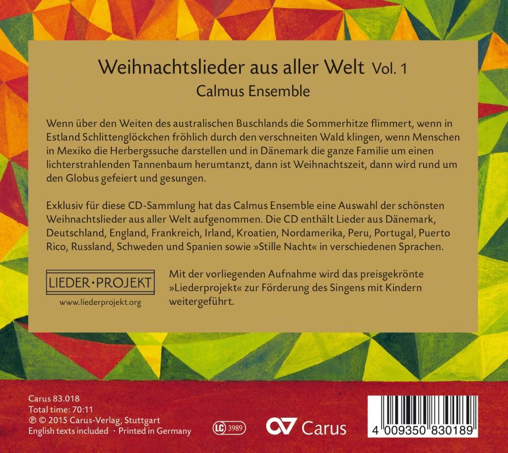 Beispielinhalt (Bild) Weihnachtslieder aus aller Welt Vol.1