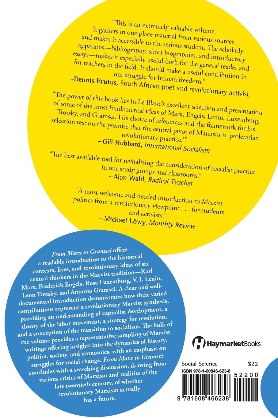 Rückseitencover From Marx to Gramsci