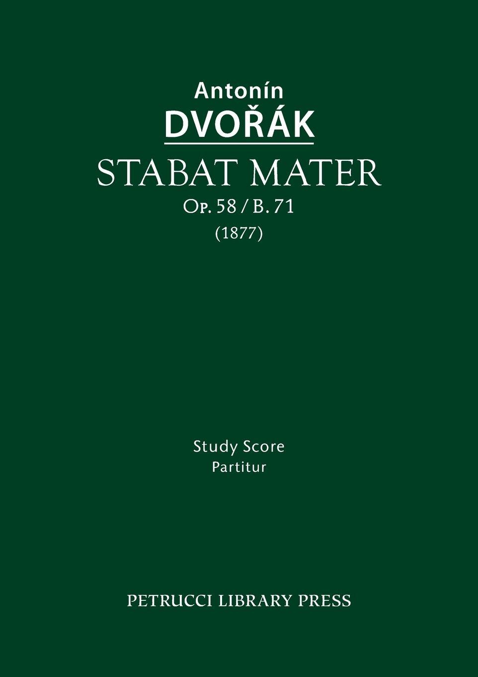 Vorderes Coverbild Stabat mater, Op.58 / B.71