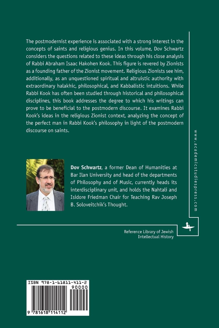 Rückseitencover The Religious Genius in Rabbi Kook's Thought