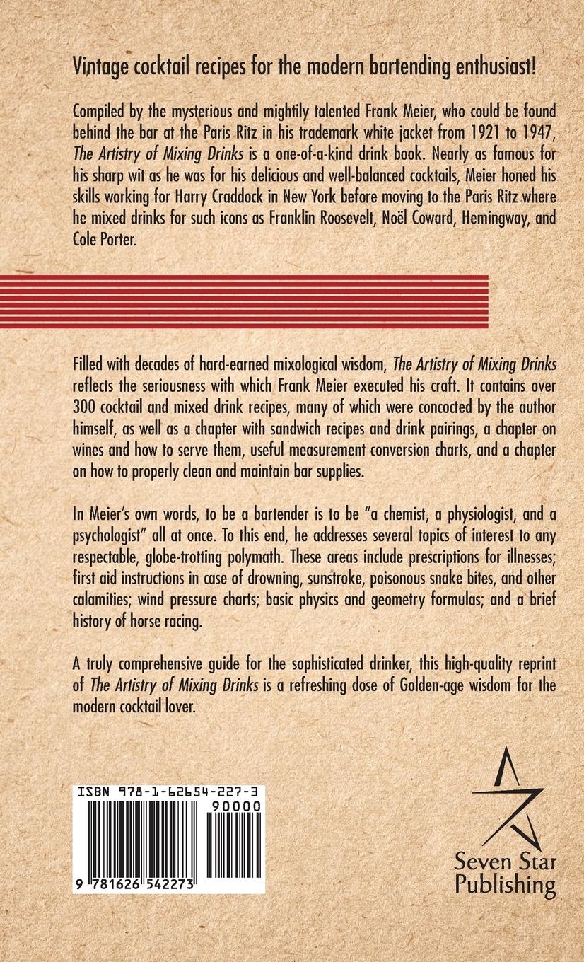 Rückseitencover The Artistry Of Mixing Drinks (1934)