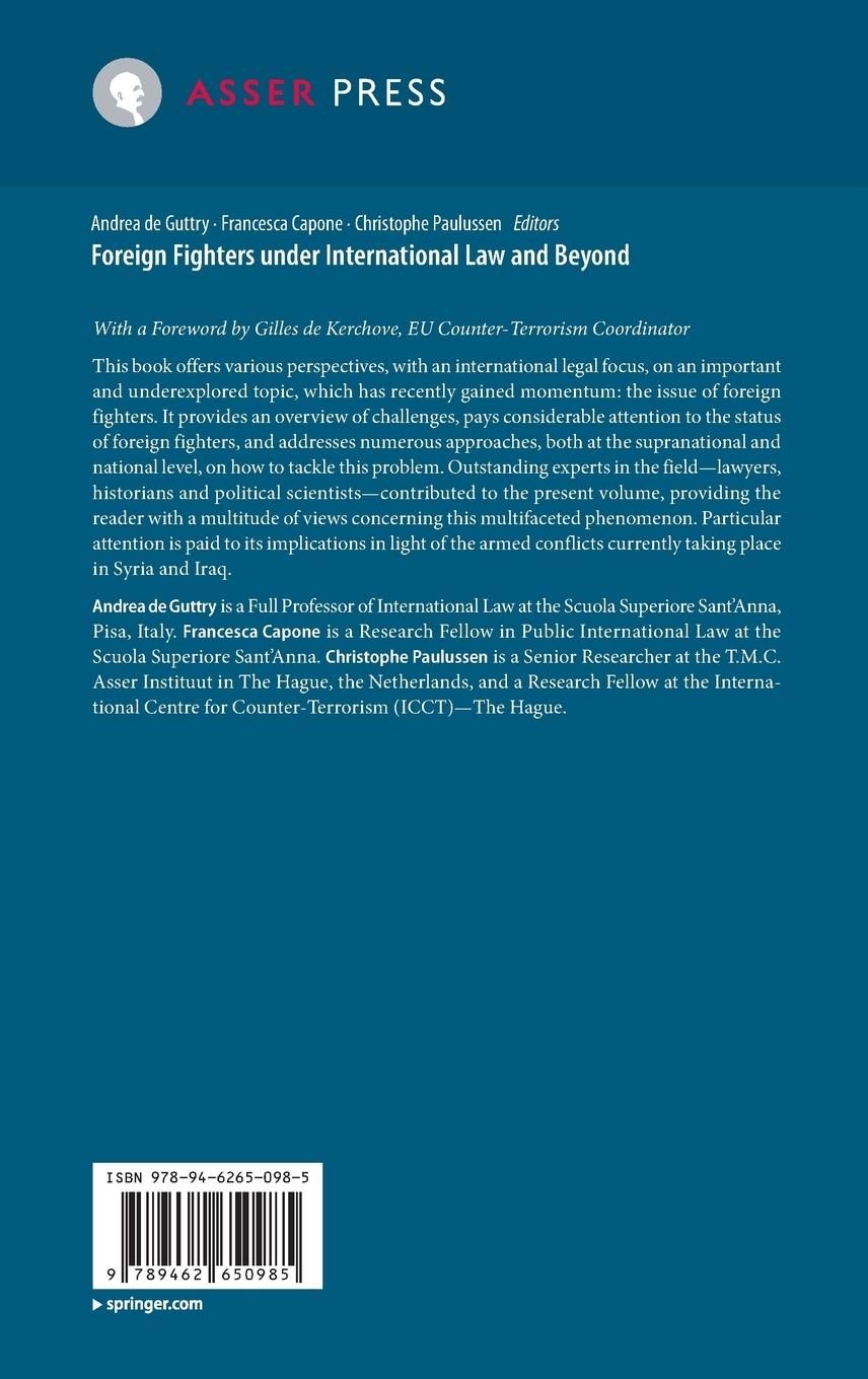 Rückseitencover Foreign Fighters under International Law and Beyond
