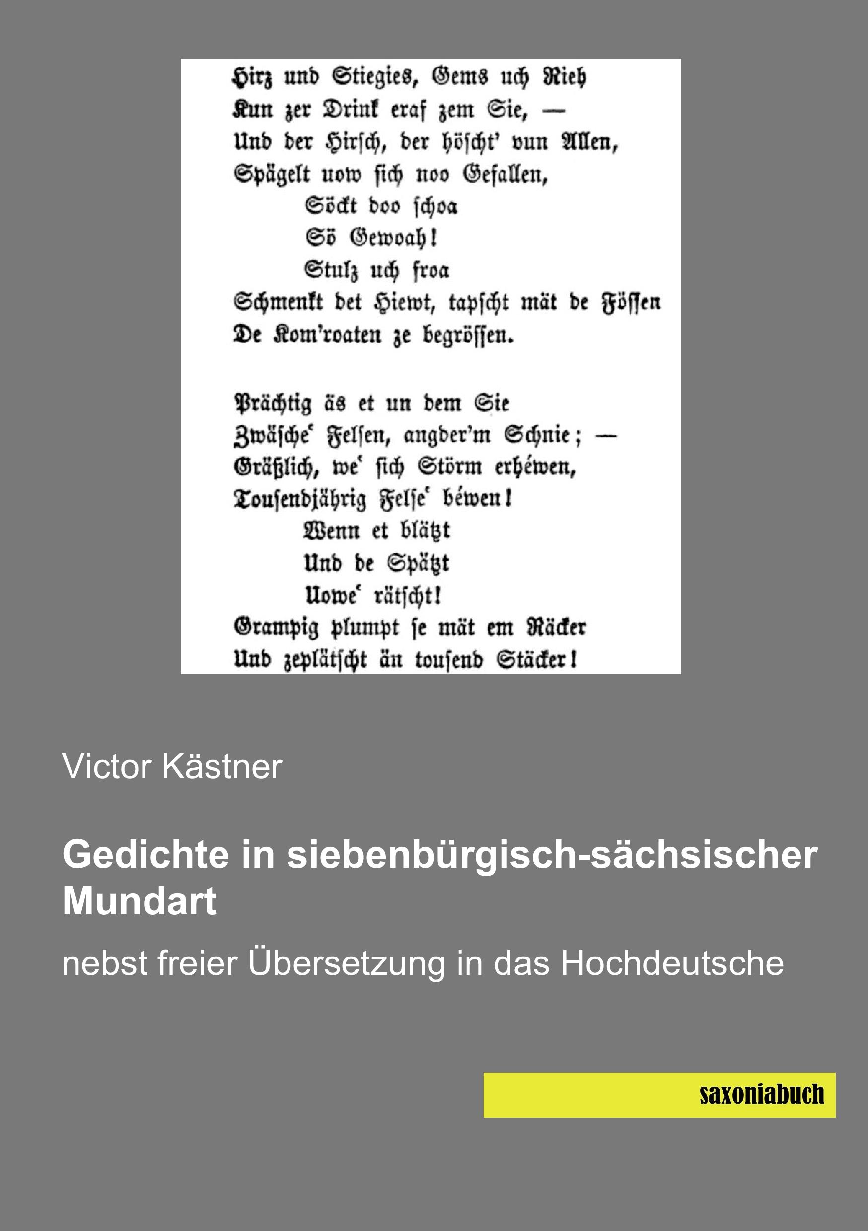 Vorderes Coverbild Gedichte in siebenbürgisch-sächsischer Mundart