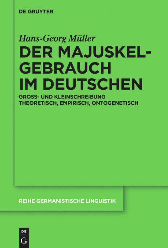Vorderes Coverbild Der Majuskelgebrauch im Deutschen