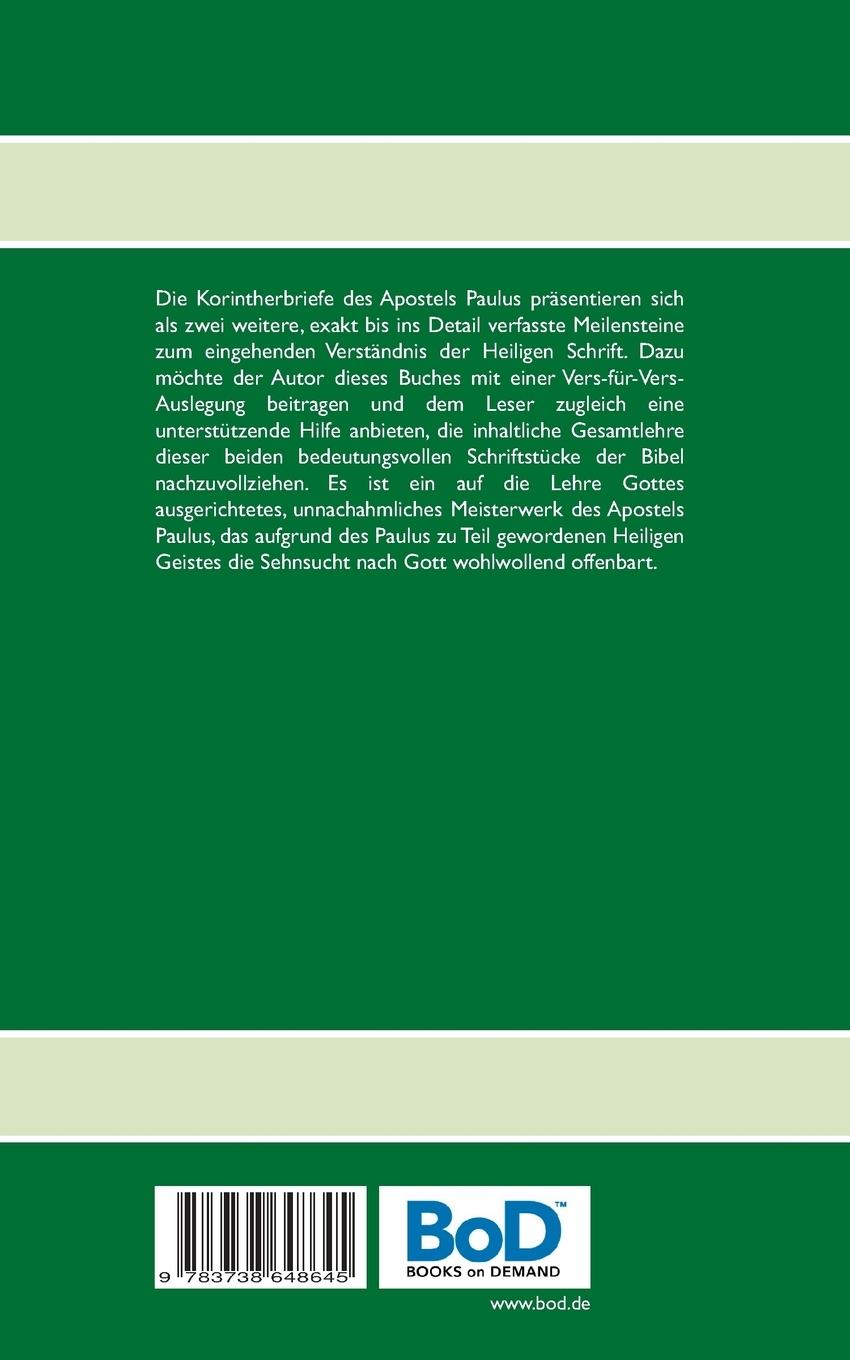 Rückseitencover Die Korintherbriefe