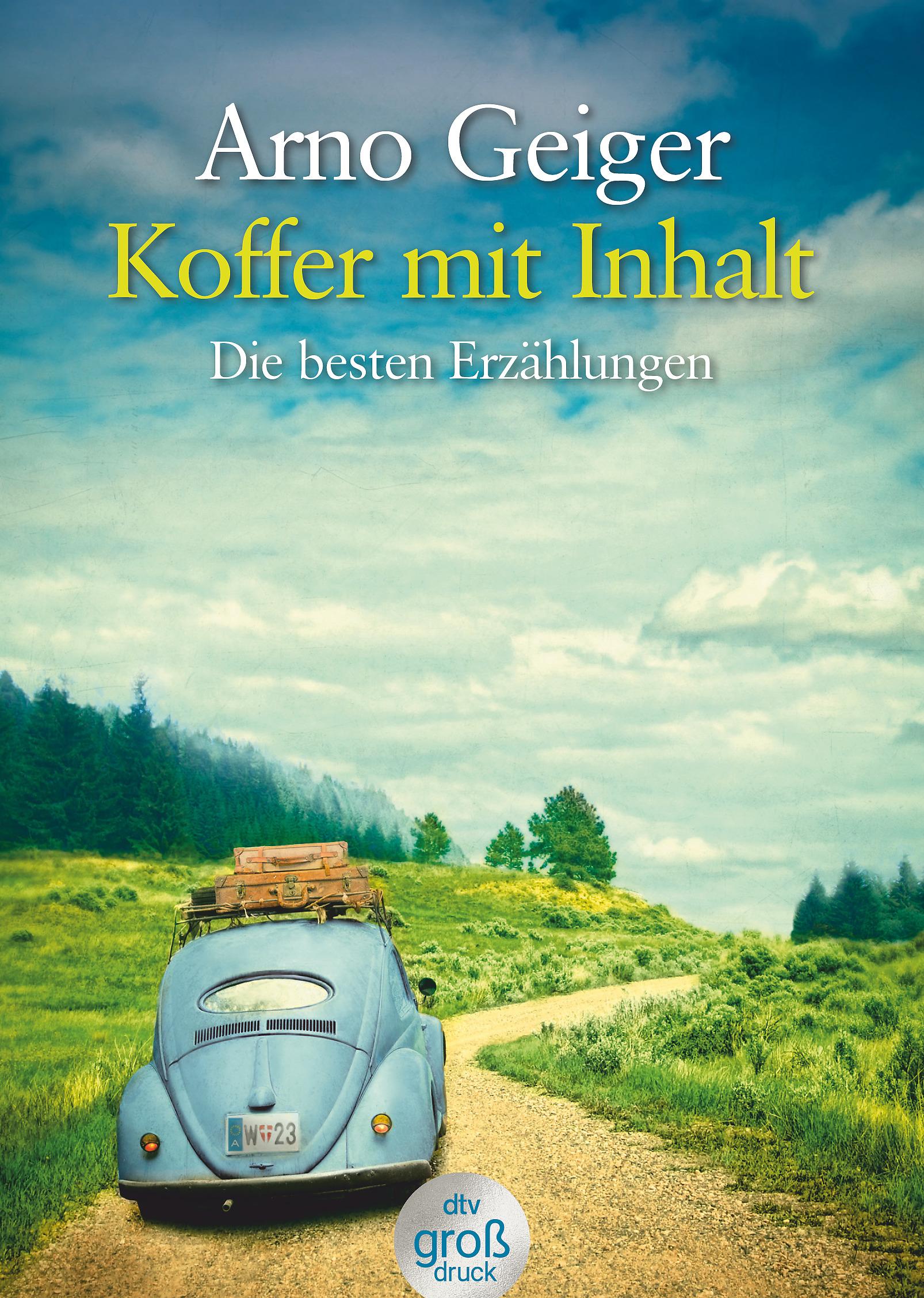 Vorderes Coverbild Koffer mit Inhalt. Großdruck
