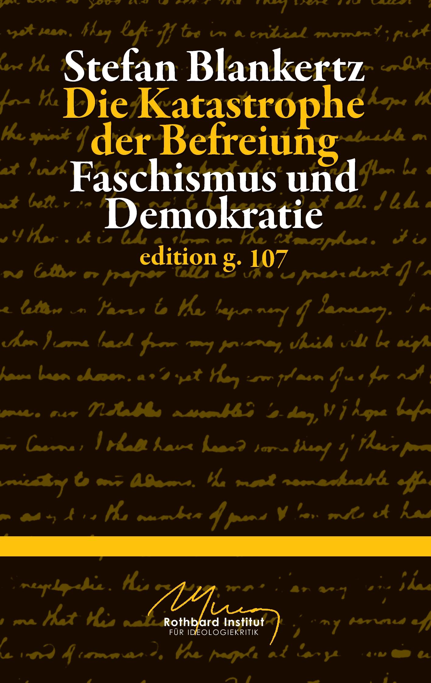 Vorderes Coverbild Die Katastrophe der Befreiung