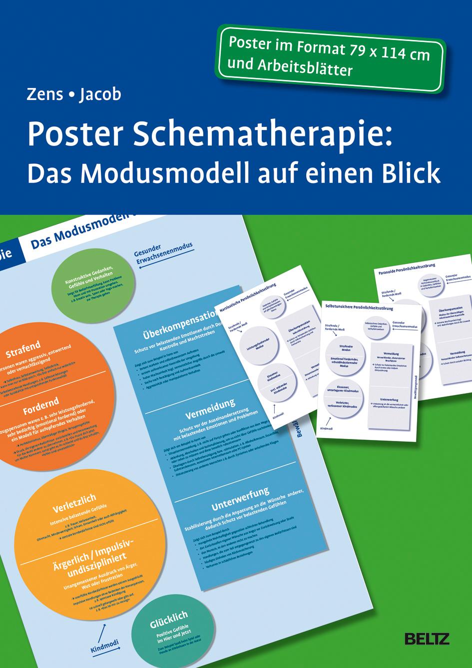 Vorderes Coverbild Poster Schematherapie: Das Modusmodell auf einen Blick