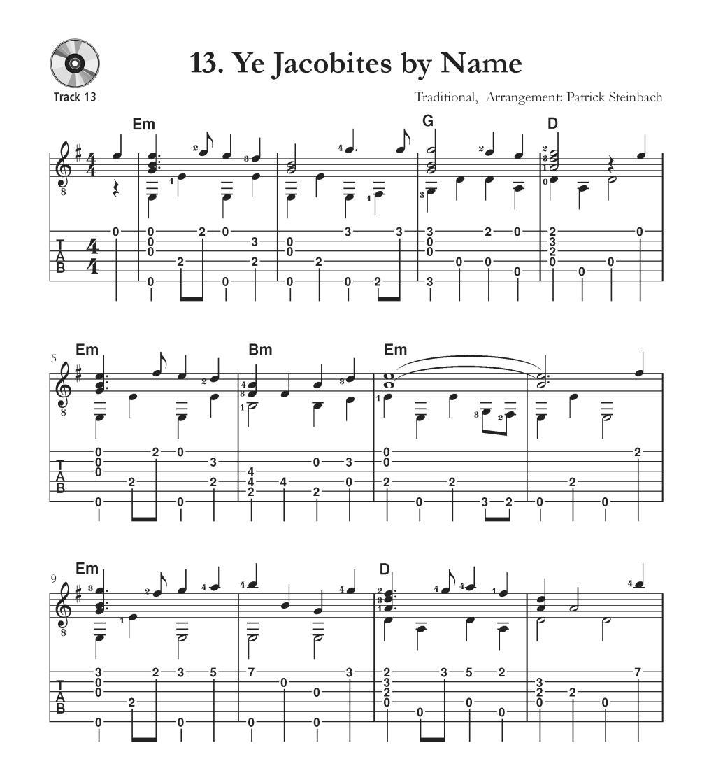 Beispielinhalt (Bild) Irish Guitar Tunes