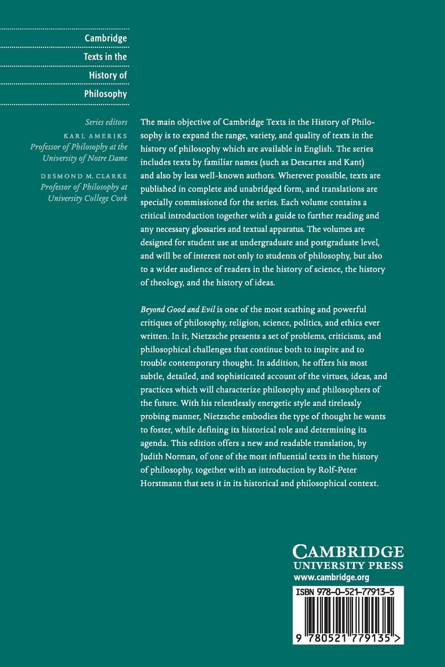 Rückseitencover Nietzsche