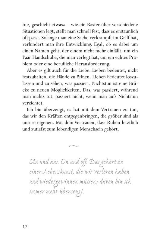 Beispielinhalt (Bild) Warum Ruhe unsere Rettung ist