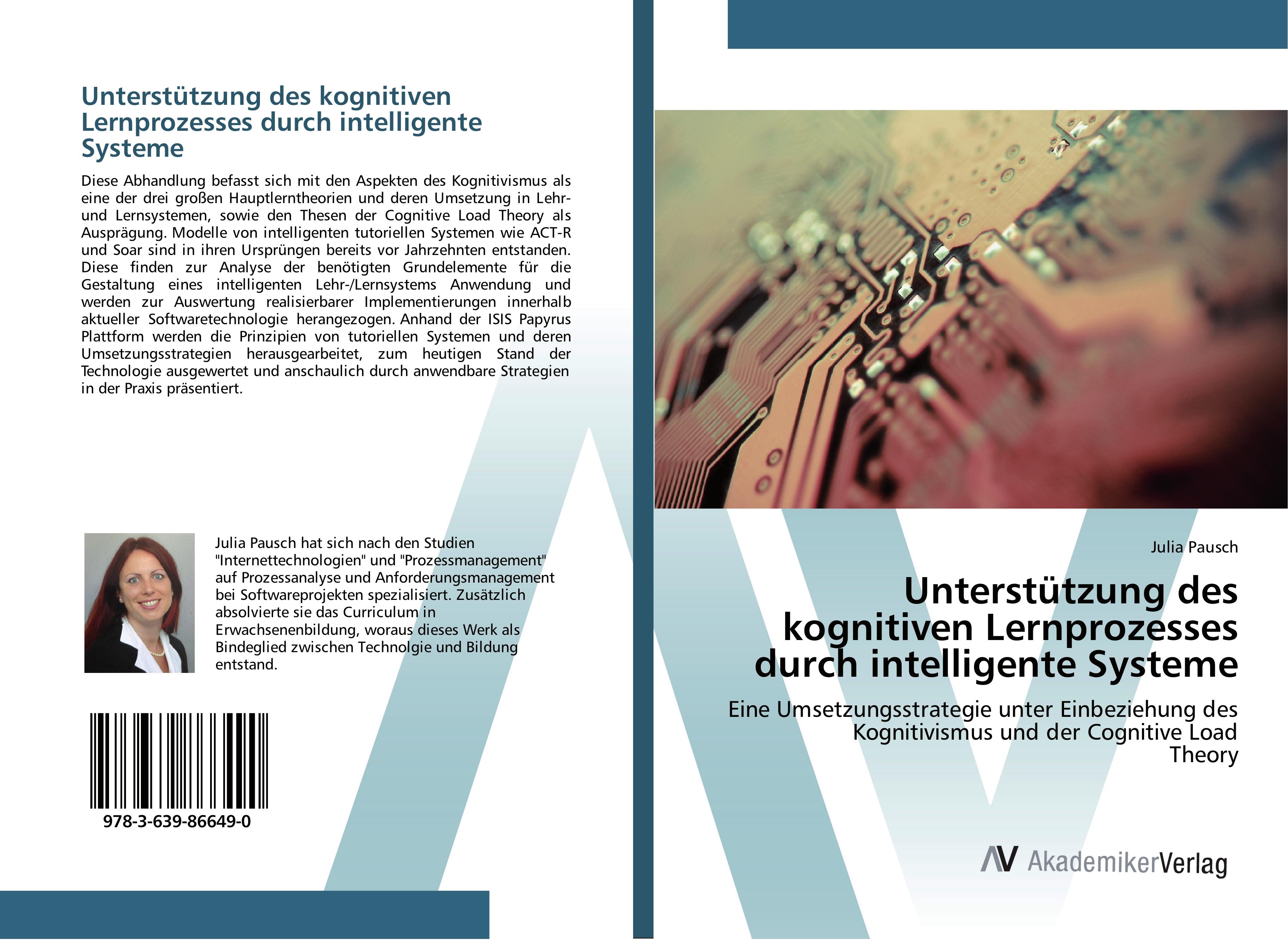 Vorderes Coverbild Unterstützung des kognitiven Lernprozesses durch intelligente Systeme