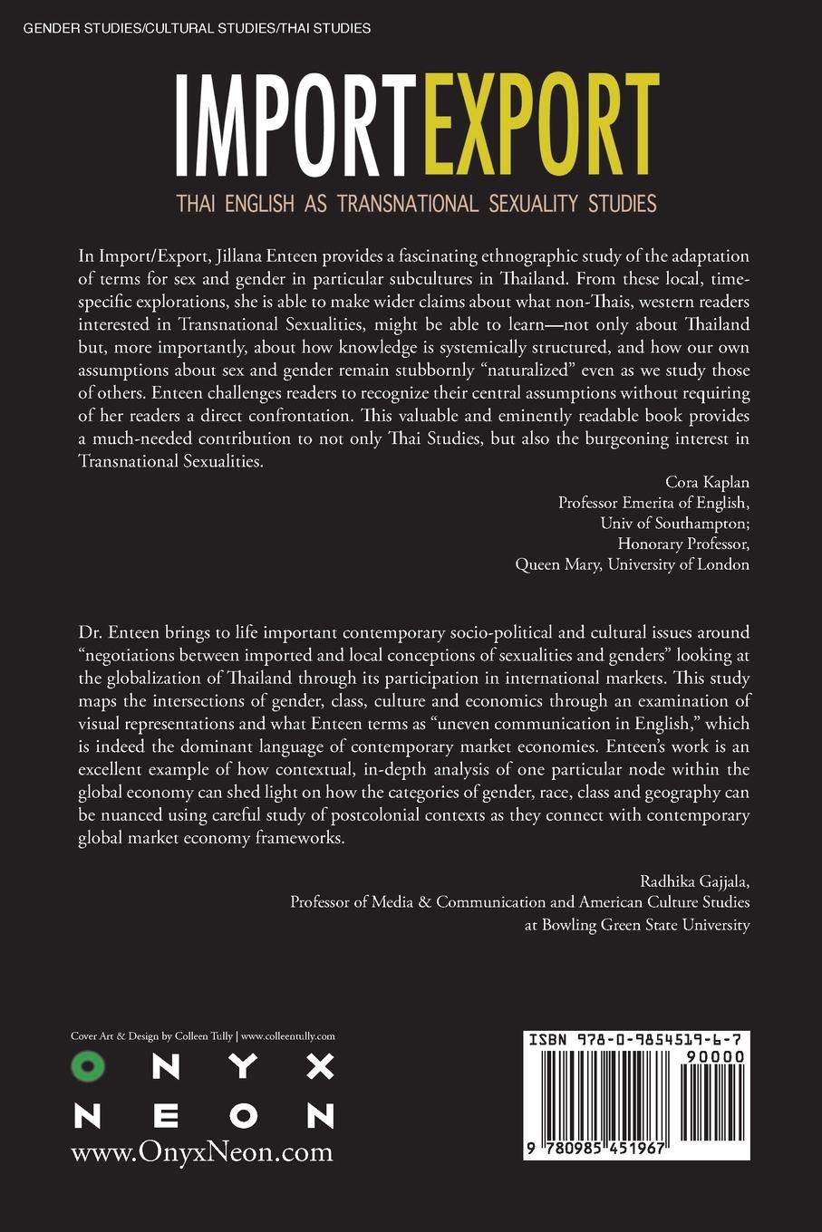 Rückseitencover Import/Export