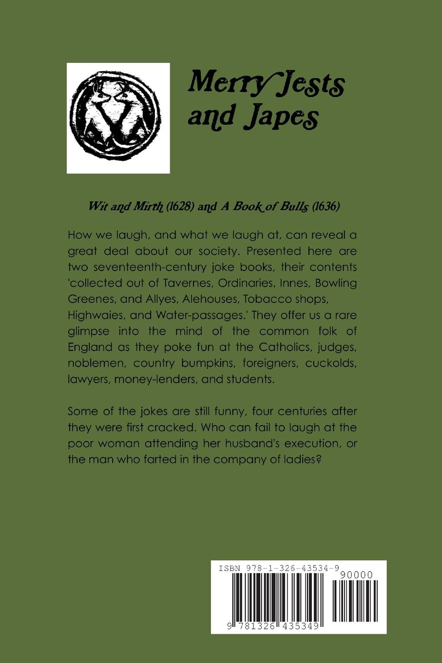 Rückseitencover Merry Jests and Japes