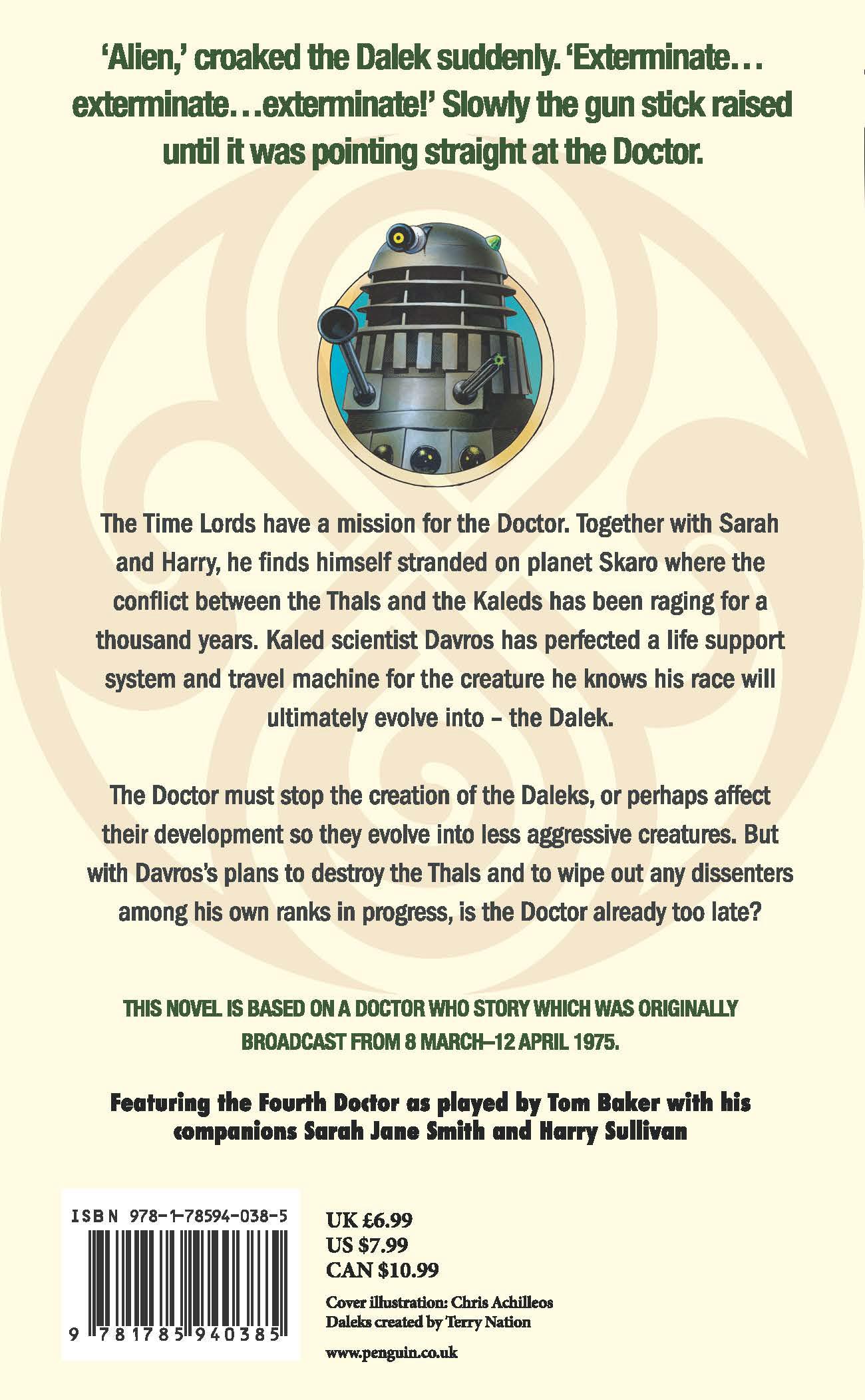 Rückseitencover Doctor Who and the Genesis of the Daleks